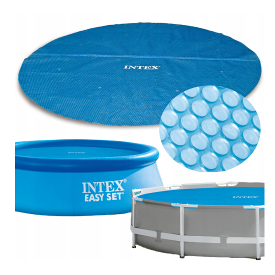 Pokrywa solarna termiczna na basen 457cm Intex 28013