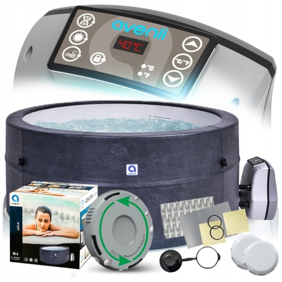 AVENLI OSAKA BASEN JACUZZI SPA Z PIANKI IMITACJA SKÓRY 6 OSÓB