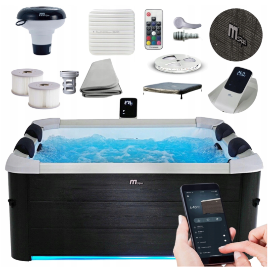 Basen SPA Jacuzzzi Hydromasaż MSPA Oslo Plus OS063WP 6 osób XL
